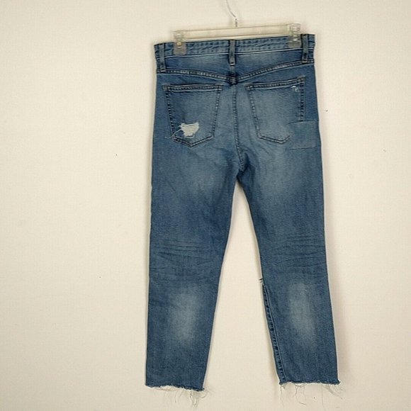 Taylor Hill Joes Jeans Womens 28 Jeans Med Wash Distressed High Rise Straight - Picture 5 of 10